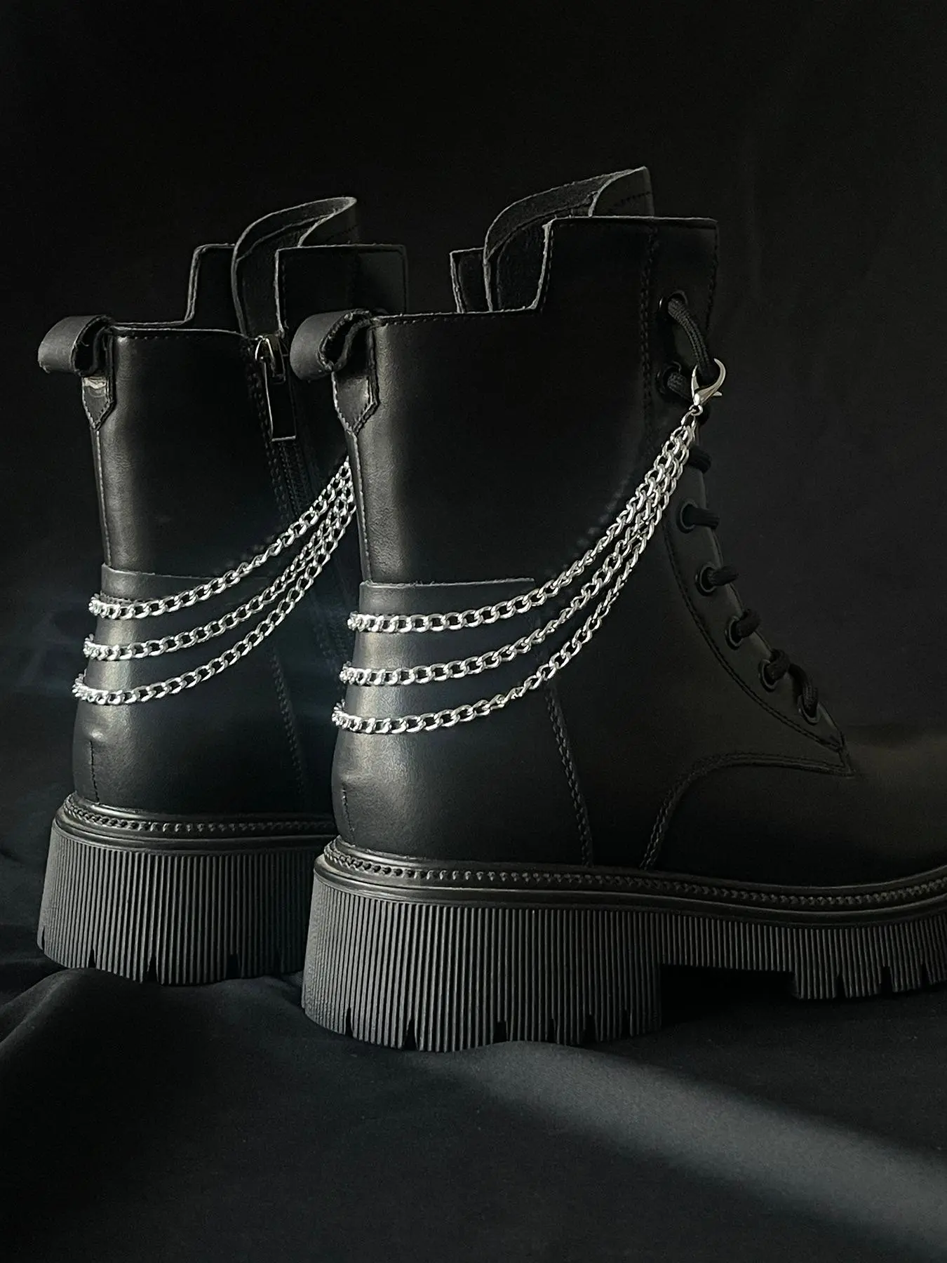 Punk Style Chain Shoes Charms, 2024 New Style Fashionable Novelty Shoes Decorations for Boots, Stylish Decorative Shoe Accessories for Women & Men, Shoe Embellishment Set