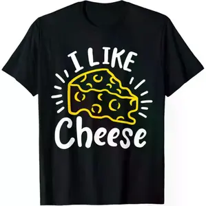 Unisex T-Shirt for Cheese Lovers Crafted from 100% Cotton Featuring a Fun Cheese Design