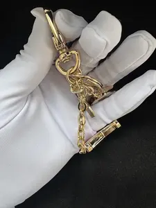 TURN YOUR KEYS INTO A STATEMENT. | Hand-Engraved 24K Gold Plated Keychain — More Than Utility, Its Identity.