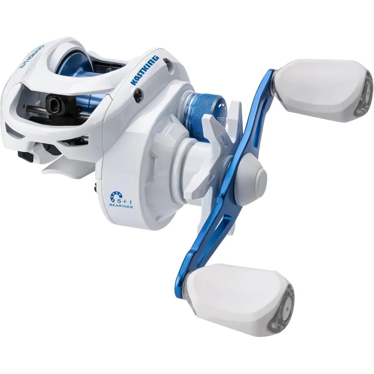 KastKing Centron Lite Baitcasting Fishing Reel for Anglers - Lightweight Glass Fiber Infused Nylon Frame, 7.6 oz, 5+1 Anti-Reverse Ball Bearings, 7.1:1 High-Speed Gear Ratio, Compact Design