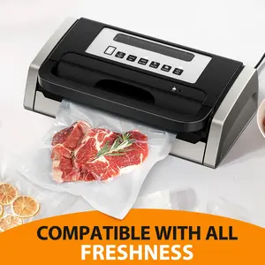 2 Rolls Vacuum Sealer Bags, 11" x 16 ft Heavy Duty Embossed Food Storage Bags