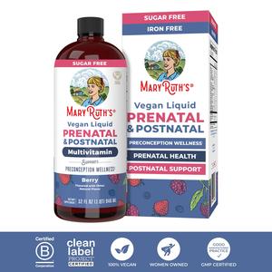 MaryRuth’s Prenatal & Postnatal Liquid Multivitamin - Sugar Free - Vegan - Non-GMO - 32oz