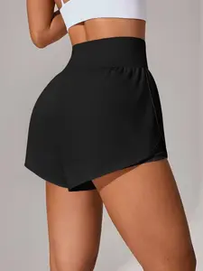 Women's Yoga Shorts / Riding Shorts / Training Shorts – High-Waisted Breathable Quick-Dry for Spring, Summer, Fall,Tennis and badminton training shorts, ball sports training pants, women's sports pants, outdoor sports pants