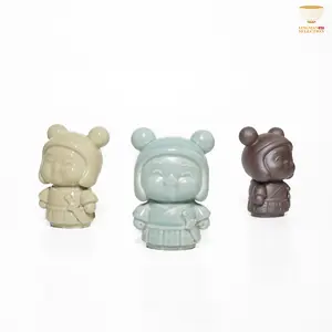 【Tu Renzhai Five Elements Mini Buddy · Longquan Celadon Figurine | Cultural Creative Toy · Chinese Style Gift Set · Adorable Lucky Guardian】