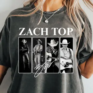Zach Top Country Music Graphic Tee, Zach Top Shirt, Western Graphic Tee, Zach Top Fan Shirt, Concert Shirt, Retro Music Fan Shirt, Zach Top Merch, Unisex Country Tee, Zach Top Tour Tee
