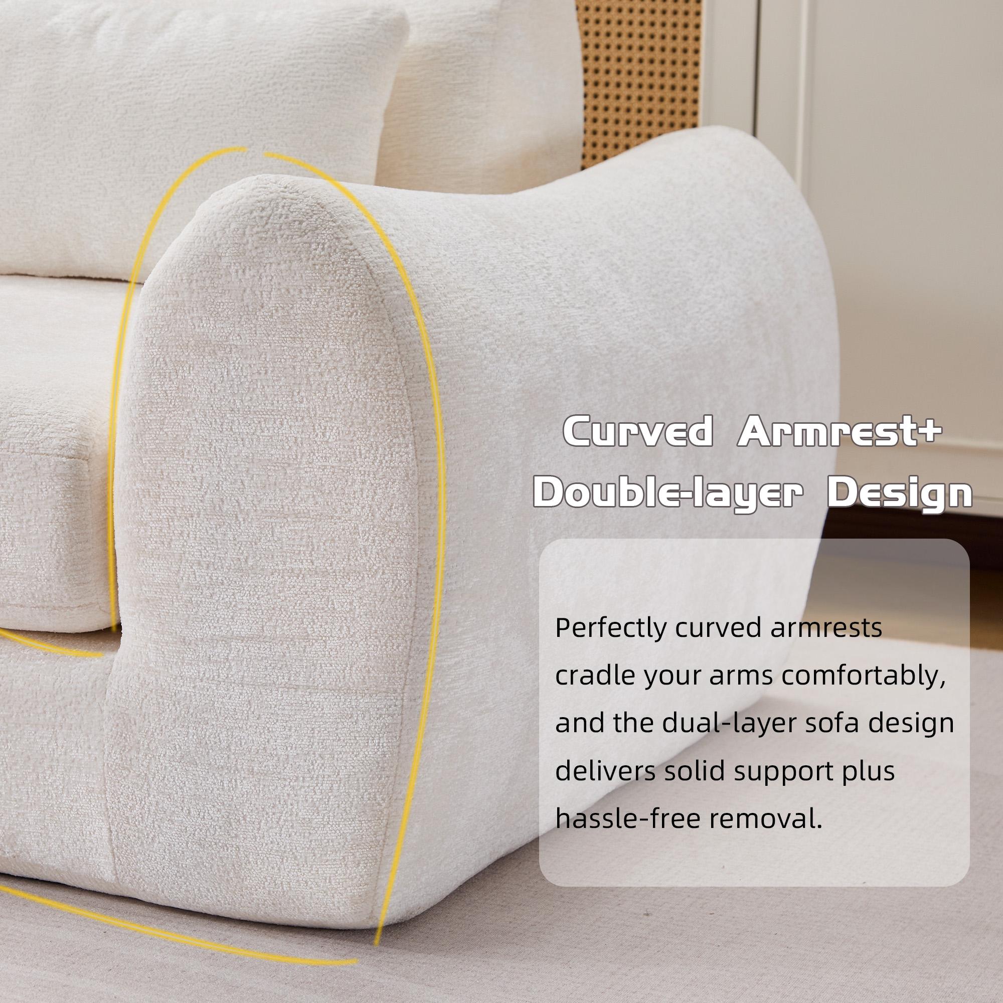104.72" Multiple Modular Cloud Sofa Bed, Sectional Boneless Couch with Chaise for Living Room/Bedroom, Sofa No Assembly, 8 Modules Combined 104.72" Multiple Modular Cloud Sofa Bed, Sectional Boneless Couch with Chaise for Living Room/Bedroom, Sofa No Assembly, 8 Modules Combined