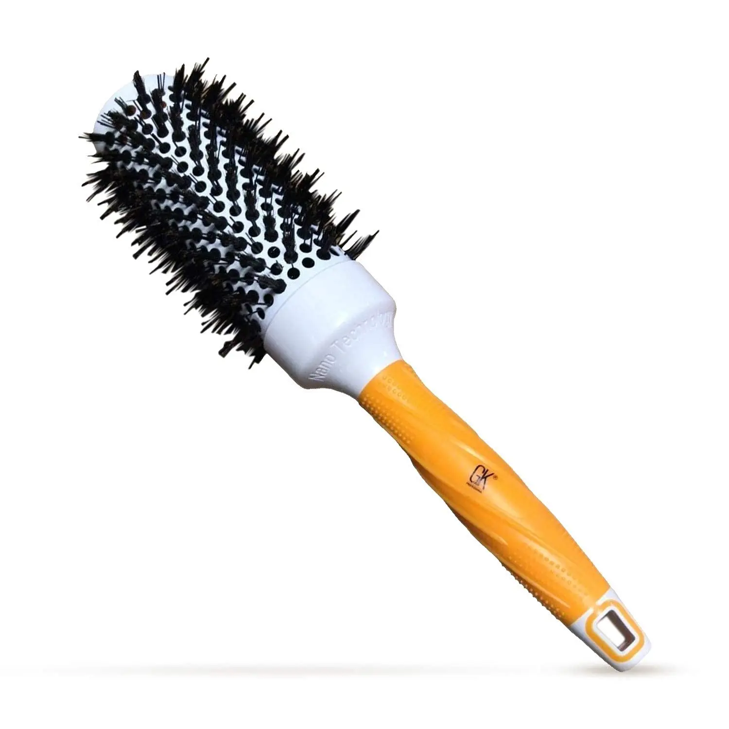 GK HAIR Global Keratin Professional Large Thermal Extra Round Brush 43mm Ceramic Coated Barrel Anti Static Frizz Control Blow Drying Styling Detangling for Long Short Curly Tangle Straight Hair Unisex