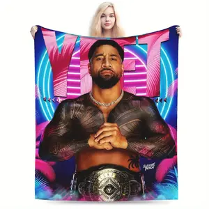 A Jey Uso-printed blanket, super warm, comfortable and durable, perfect for the living room, office, sofa or camping trip, a gift for fans