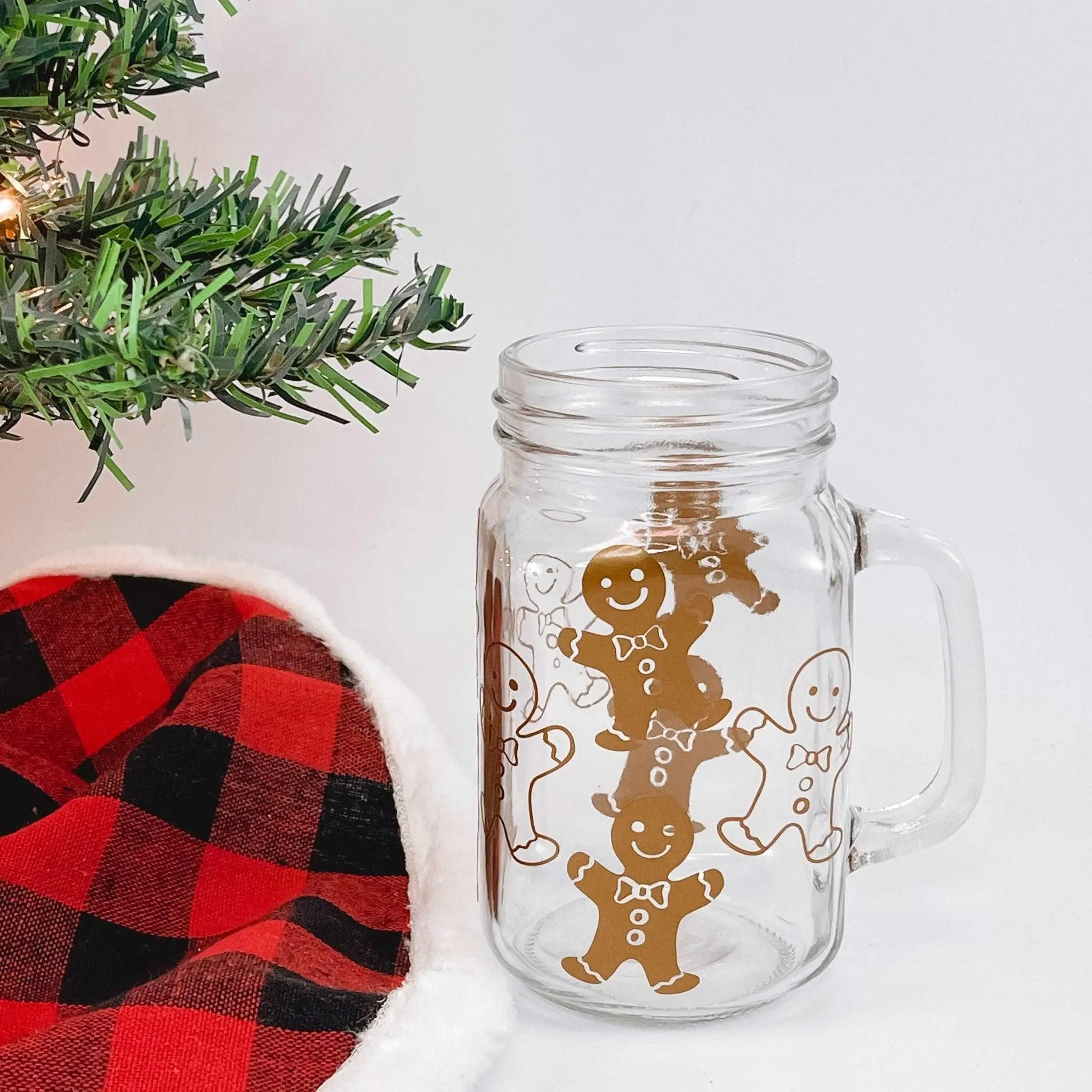 Gingerbread Glass Mug