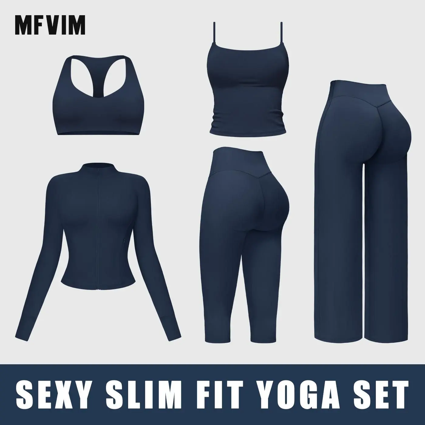 Women's Fitted 2 Piece Matching Set, Long Sleeve Crop Top & High Waisted Leggings, High Stretch Athletic Fitness Clothes for Workout & Yoga, High Stretch Activewear,travel essentials,camping essentials