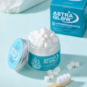 ASTRAGLOW Solid Toothpaste Tablets – Nano Hydroxyapatite, Fluoride-Free & Plastic-Free, Eco-Friendly and Travel-Friendly – Formulated with NHA to Help Remineralize Teeth