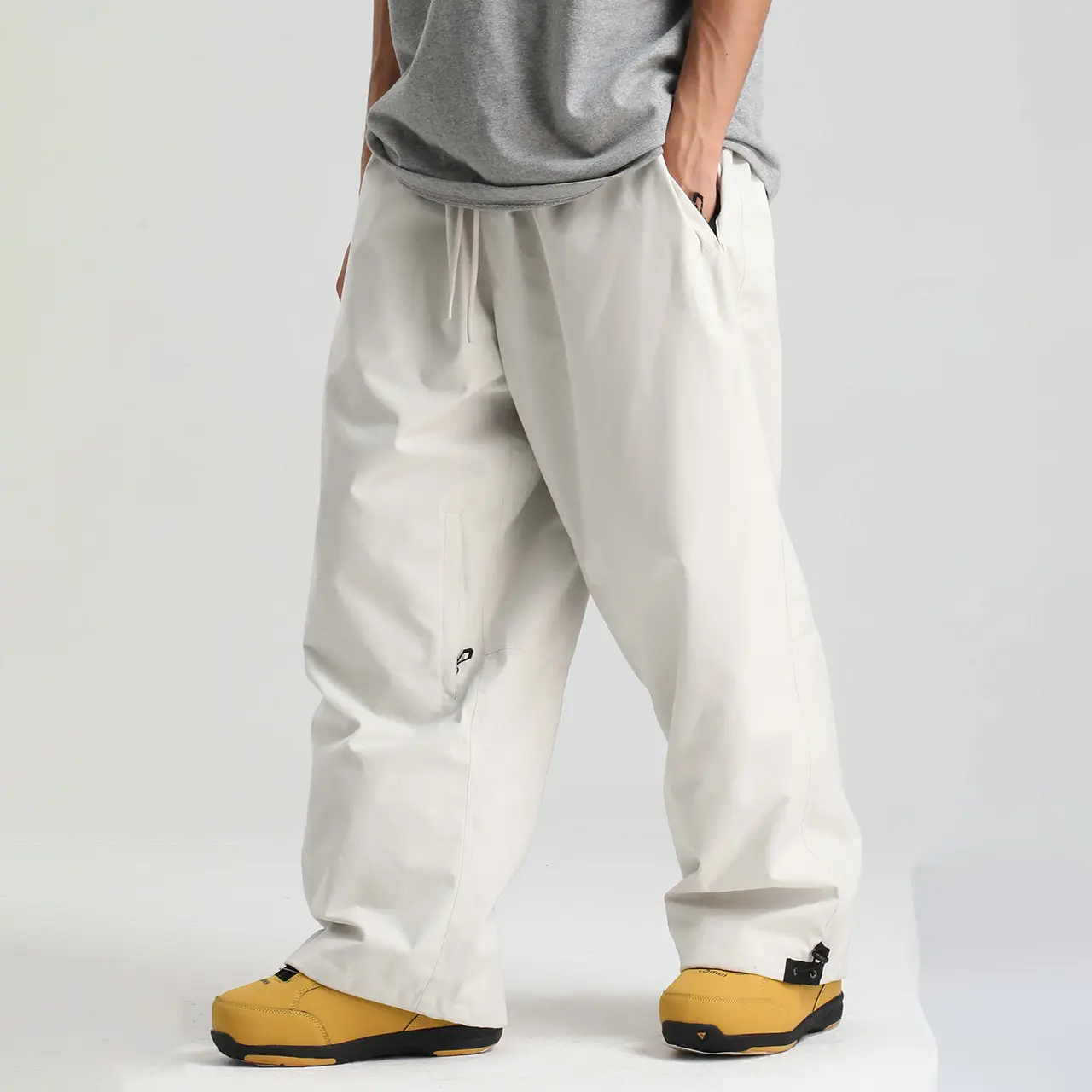 GSou Snow Unisex Baggy Drawstring Durable Snow Pants for Winter Sports (UPT2539)
