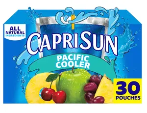 Capri Sun Pacific Cooler Mixed Fruit Flavored Juice Drink Blend, 30 ct Box, 6 fl