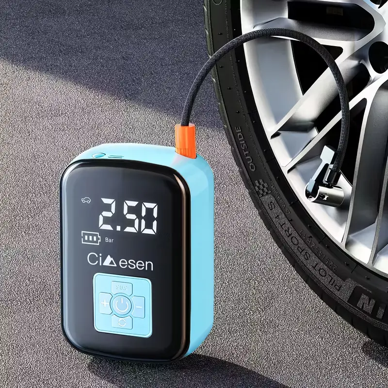 NeoAuto Portable Wireless Car Air Compressor, Digital Tire Inflator, Multifunctional Electric Tire Inflator Pump