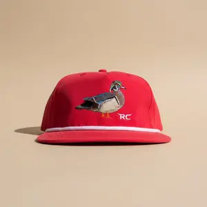 Bright Red Woodie (ROPE HAT)