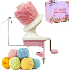 Efficient Yarn Winder for Crocheting Makes 3.5oz Yarn Cakes, Easy to Use and Install, Low Noise Yarn Ball Winder Helper for Knitting Lovers Fits Yarns Below Size 5