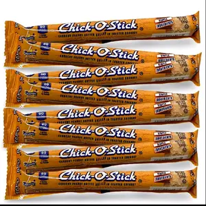 Chick-O-Stick Crunchy Peanut Butter Rolled In Toasted Coconut Candy Bars 8 Pack 0.7 oz Bars US Made