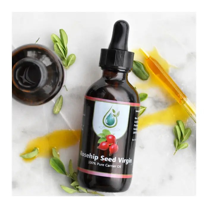 Jade Bloom Rosehip Seed 100% Pure Carrier Oil 2 oz Nourishing Moisturizer for Dry Skin Care & Hydration Made in Turkey