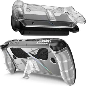 Clear Case for ASUS ROG Xbox Ally/Ally X with Stand, Shockproof Anti-Scratch Non-Slip TPU Soft Silicone Protective Grip Cover for ROG Xbox Ally X  Handheld Video Game Console with Kickstand
