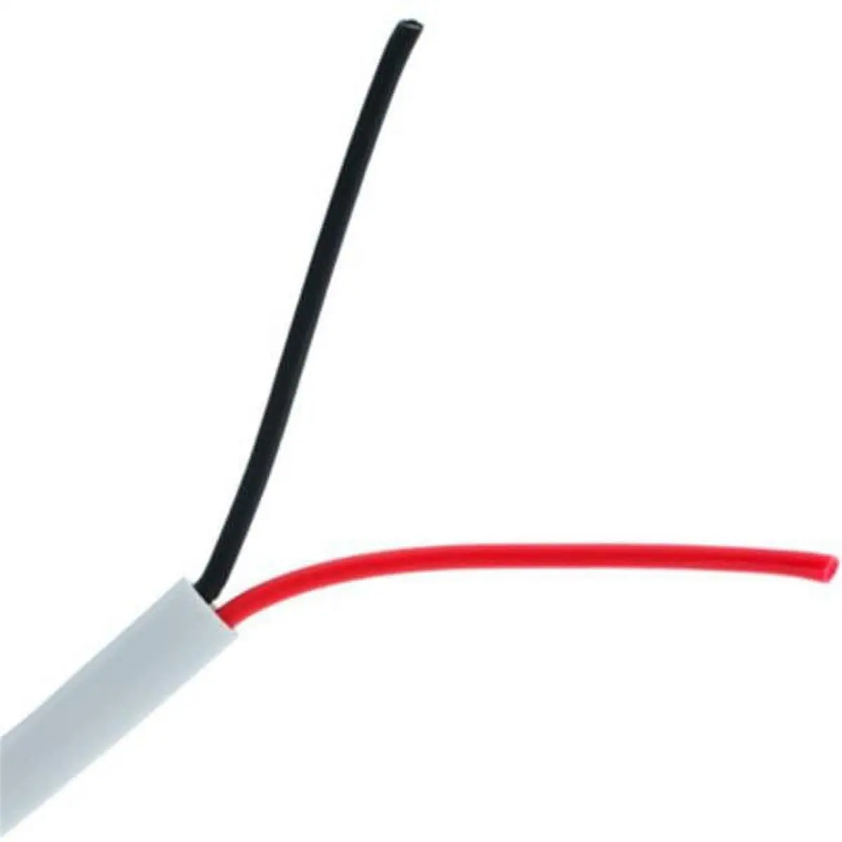 CableWholesale Magnetic Security & Alarm Wire - 1000 ft. Length, 22-2 22AWG 2 Conductor Solid, CMR Inwall Rated, Pullbox, White, 9 lbs, for Automotive Motorcycle Brake System Accessories
