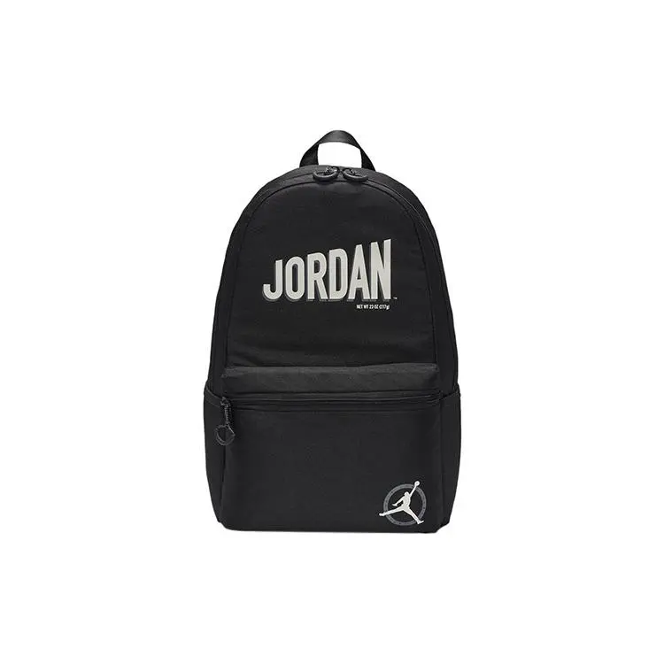 Jordan MJ MVP Flight Polyester Backpack, Unisex Black Travel Bag