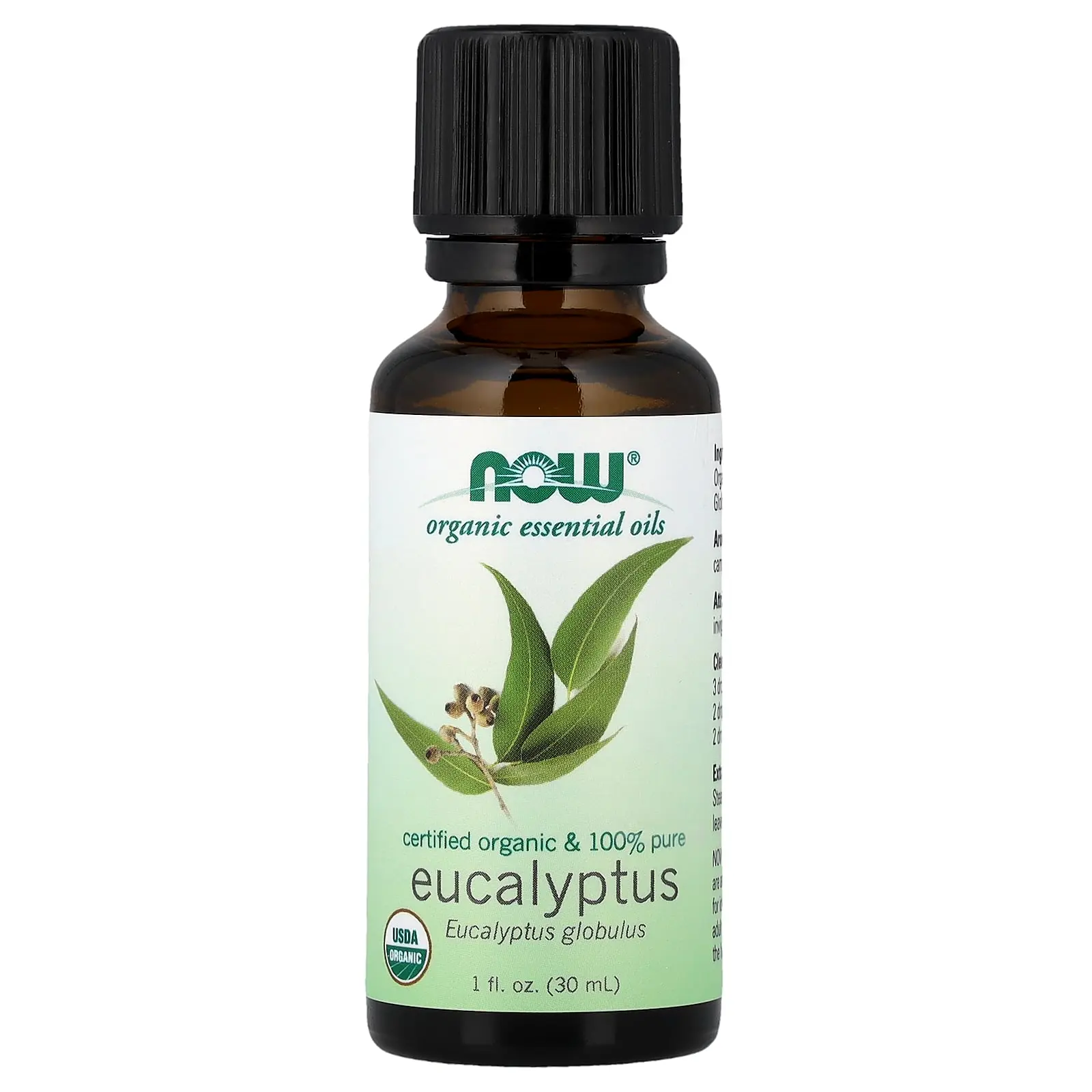 NOW Foods Organic Essential Oils, Eucalyptus, 1 fl oz (30 ml) NOW Foods Organic Essential Oils, Eucalyptus, 1 fl oz (30 ml)