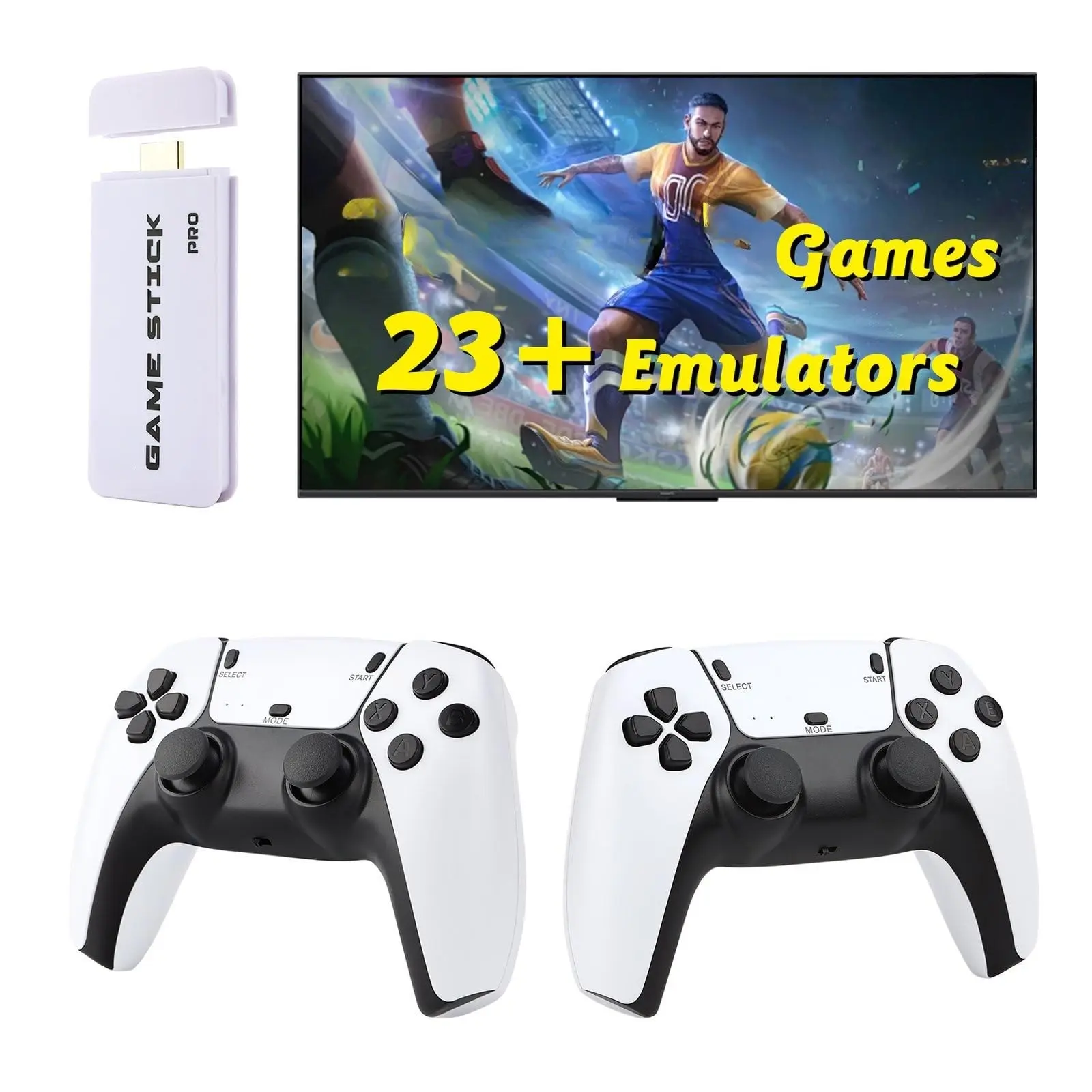 M15 Pius Retro Game Console Joystick Set, Classic Video Game Controller, 23 Emulators, over 20000 Games, Plug-And-Play TV Gaming Joystick