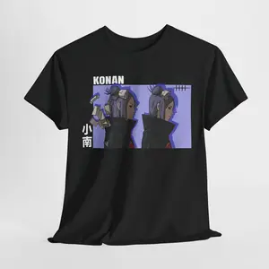 Konan Naruto Anime T-Shirt – Drip Like an Akatsuki Legend! 🔥 Fabric Fashion Menswear Streetwear