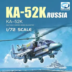 Dream Model Dm720032 1/72 Russian Ka-52k Carrier-Based Helicopter Assembly Model, Detailed Scale Model Kit, Perfect for Collectors