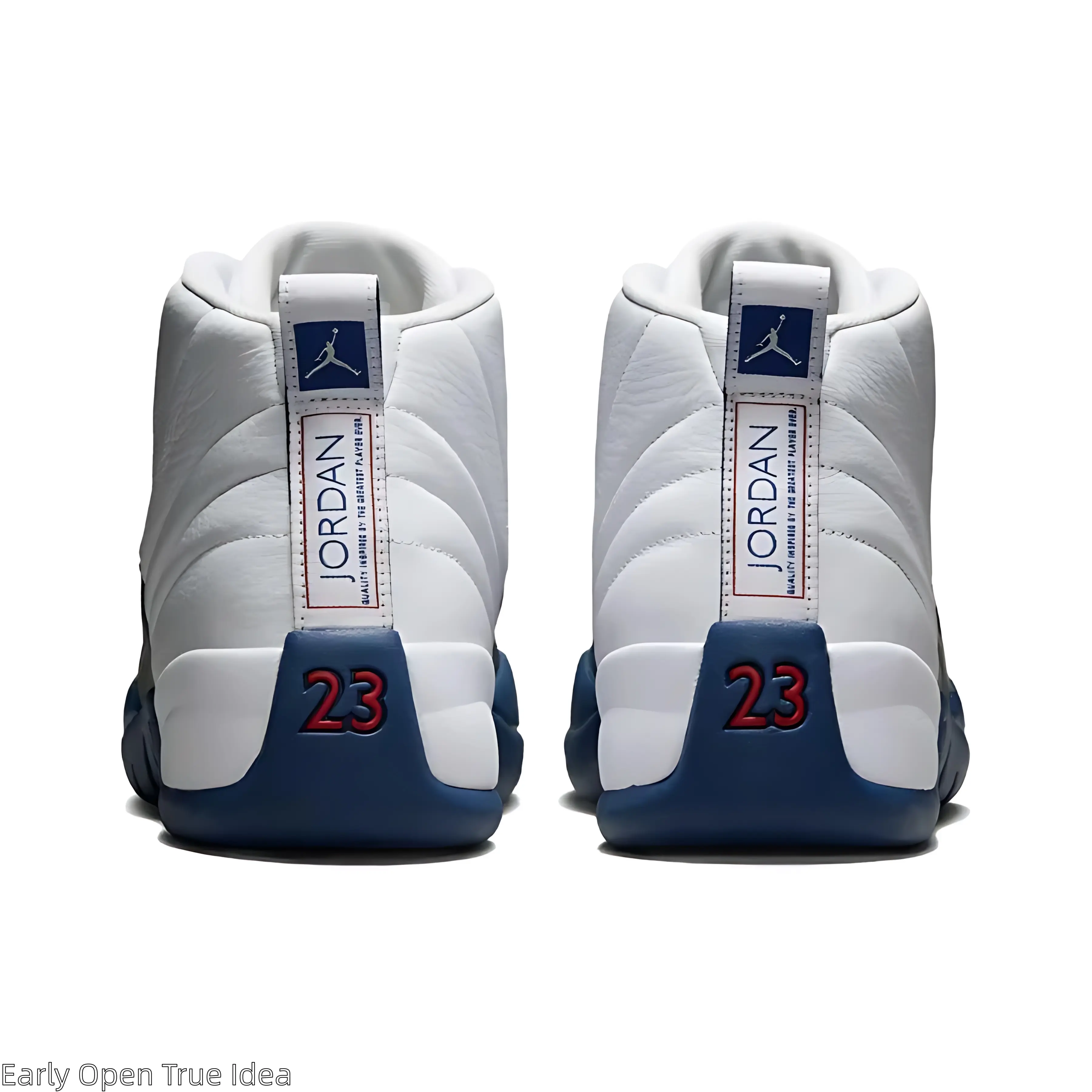 White Navy Blue Fresh Retro High Top Cushioned Basketball Shoes Unisex Smooth Cowhide Leather Shock Absorbing Outsole Urban Campus Streetwear Casual Trainers Brand New Sealed Delivered with Original Shoe Box Trendy Youth Preppy Sports Shoes
