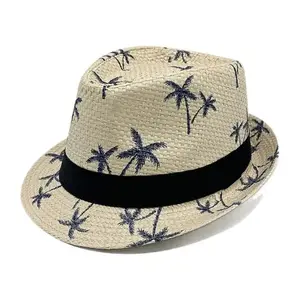 Men’s Straw Sun Hat – Coconut Palm Foldable Wide Brim Beach Hat