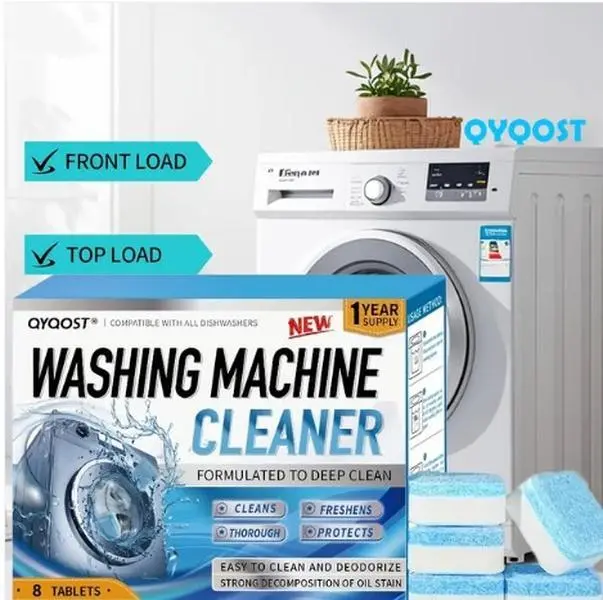 Washing Machine Cleaning Tablets, Washer Deep Cleaning Tablets for Top Loading Machines, Odour Control for Fresh Laundry, Regular, Thorough