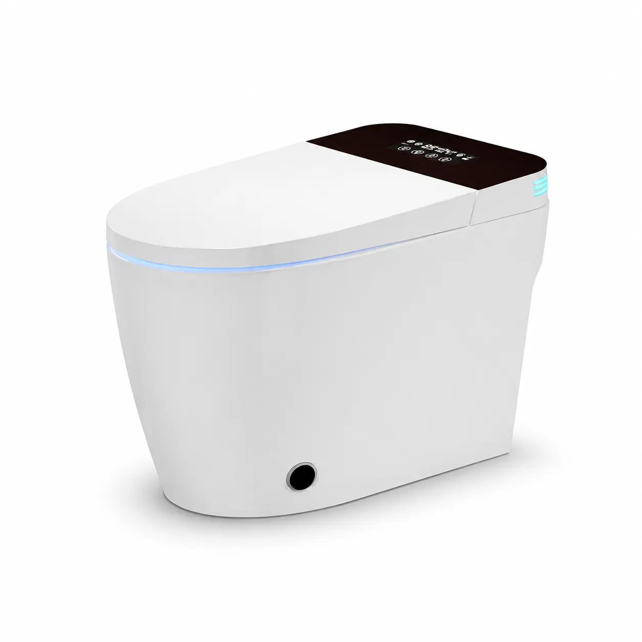 1-Piece Modern Smart Toilet, Home Improvement Bathroom Fixture with Advanced Comfort Features dryer air warm