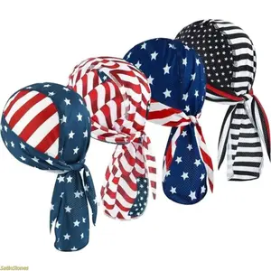 Men's 4-Piece Bandana-Hat Set, Unisex Breathable Skull Cap Helmet Liners, Sweat-Wicking Men's Accessories, Suitable for Motorcycling, Outdoor Sports, Everyday Wear,summervibes