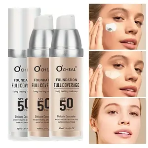 Temperature Color Changing Liquid Foundation, Moisturizing Flawless Concealer Foundation, Long Lasting Liquid Foundation Concealer Cream for Daily Makeup