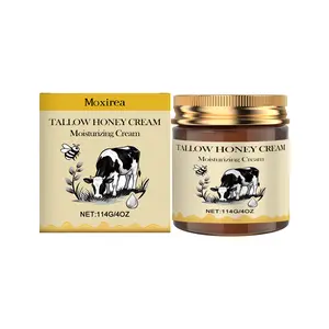 Moxirea Tallow Honey Body Butter - 114g/4oz Deeply Moisturizing & Soothing Cream for Skin Repair with Tallow Honey Formula