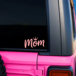 Mom Car Decal - Vinyl Car Sticker/ Decal (Waterproof) 6 inches