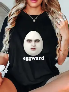 100% Cotton Unisex eggward Funny Meme tee eggward Funny Meme T-Shirt Casual Graphic Printed Vintage Tshirt