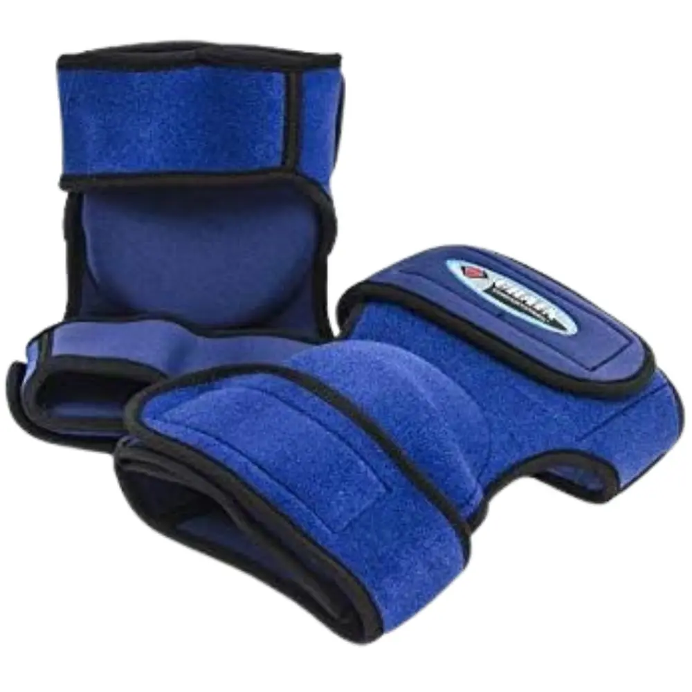 Bon Tool Crain Blue Neoprene Heavy-Duty Kneepads - Construction-Grade Synthetic Rubber Padded Safety Wraparound Gear for Carpet Installers, Home Improvement Work Use