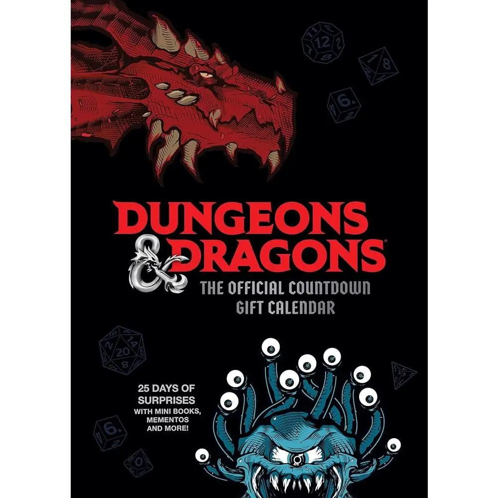 Official Roleplaying Game Advent Calendar - 25 Pockets of Mini Books, Mementos, Surprises, Tech Accessories, Stationery, Ornaments, Collectibles for Dungeon Masters, Celebrate Forgotten Realms Holiday, Fun for All