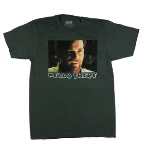 Star Wars T-Shirt Men's Obi-Wan Kenobi Hello There Adult Short Sleeve Tee