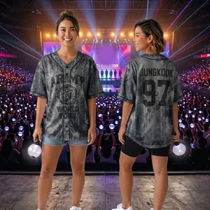 Custom Arirang World Tour 2026 Baseball Jersey, Personalized Kpop Army Concert Shirt, Bangtan Fan Merch Outfit Fan Outfit, Music Merch Gift
