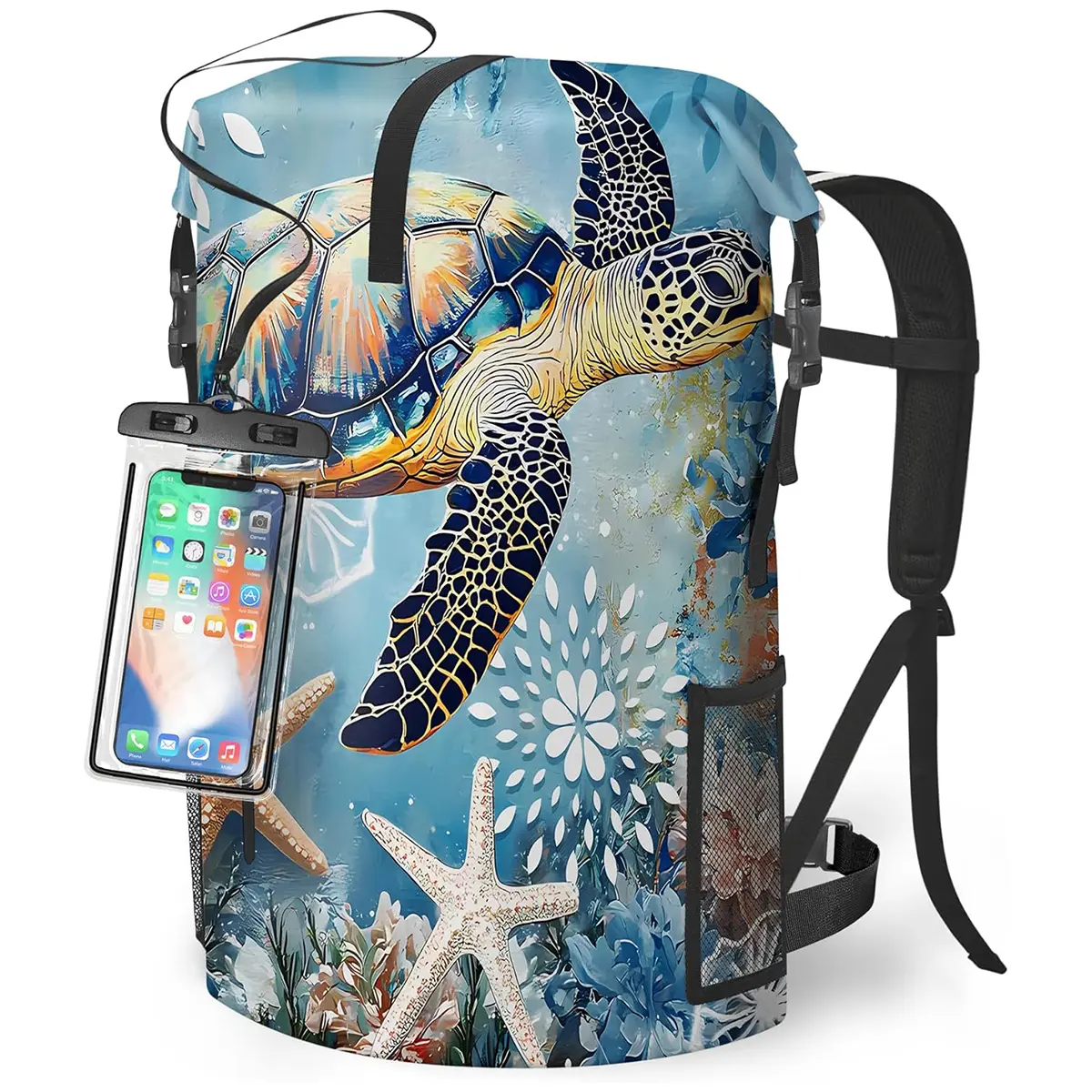Waterproof Roll-Top Seal Backpack with Buckle Strap - 5L, 35L, 55L Water Backpacks for Camping, Nautical Use