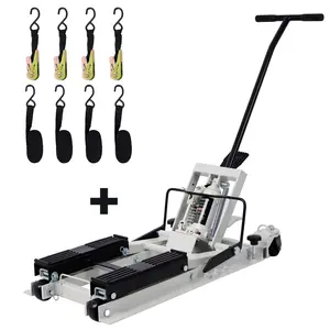 Hydraulic Motorcycle Lift Jack, 1500 LBS Capacity ATV Scissor Lift Jack, Portable Motorcycle Lift Table with 4 Wheels, Hydraulic Foot-Operated Hoist Stand with 2xtie down gray,Repair and replace the tire to ensure stable support without shaking