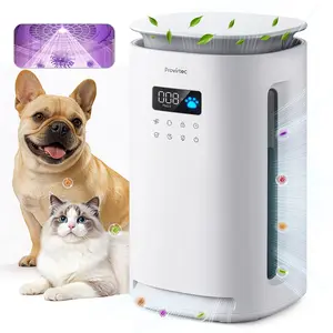 Provirtec Pawtent Pro Pet Air Purifier for Home, 2-Year No-Replacement Filter Traps Odors, H13 HEPA for Allergies, Dander, Smoke, Washable Pre-Filter, Auto/Sleep Mode for Bedroom, Covers 2500 Ft²