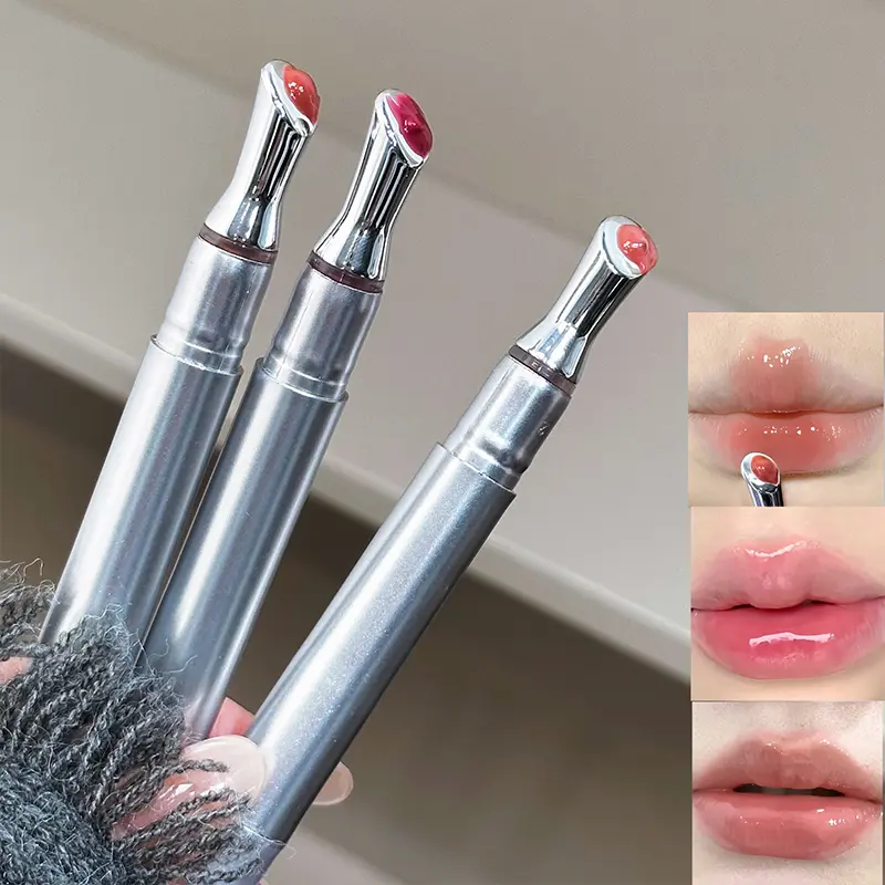 Crystal clear mirror lip gloss High Shine Gloss Lipstick Pen is lightweight, non sticky, waterproof, long-lasting, and naturally glossy lip makeup Long Lasting Lipsticks