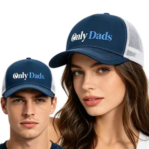 Only Dads Funny Trucker Hat for Men, Mesh Back Adjustable Snapback Truck Hat, Breathable Cotton Front Panel Casual Cap, Father's Day Birthday Gift for Dad Husband New Dad, Outdoor Sun Protection Daily Wear Classic Vintage Cap One Size Fits Most