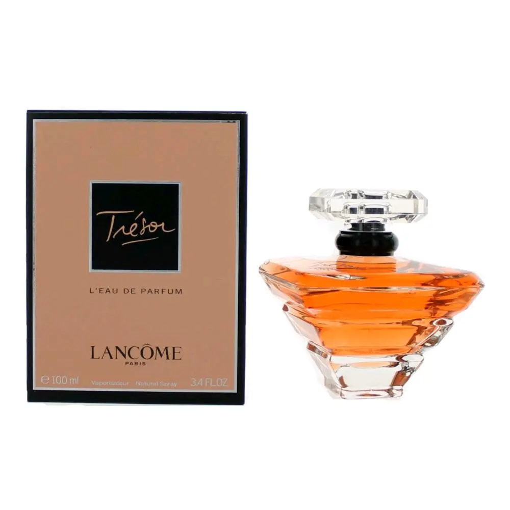 Lancome Tresor Beauty Perfume for Women - 3.4 fl oz EDP Fragrances Spray Bottle with Amber Musk L'EDP Spray