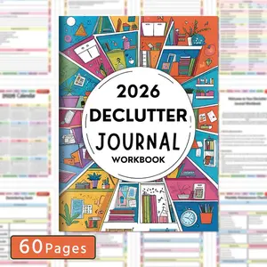 2026 Organization Log Work Manual, 60 Pages of Organizing Tips, Tracking Tools, Planning Content, Essential Workbook for Efficiency, Planner Notebook, Productivity Planner, Office Planner