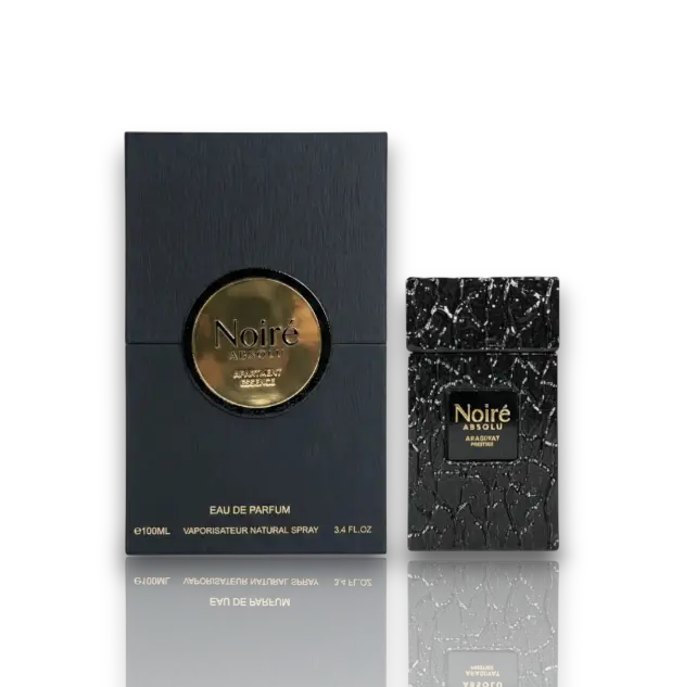 Arabiyat Prestige | Noire | Absolu | Men's Fragrance | 100 ML 3.4 OZ | Eau De Parfum | Warm woods - Smoky accords & Amber